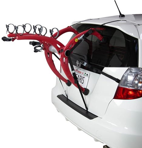 Saris Bones EX Fahrradträger, für 3 Fahrräder, glitzernd, Rot