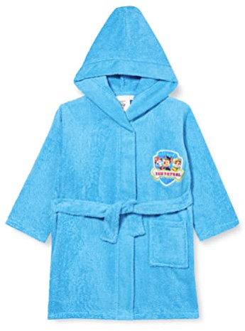 pat patrouille Garçon Team Peignoir enfant, Bleu, 2-4 ans EU