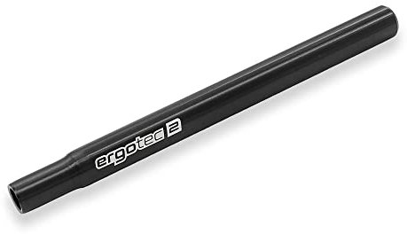 P4B | Sattelstütze Ø 25,4 mm - 300 mm Lange Kerzensattelstütze aus Aluminium in Schwarz - Ungefedert | Safety Level 2 | Bis zu 100 Kg Fahrergewicht