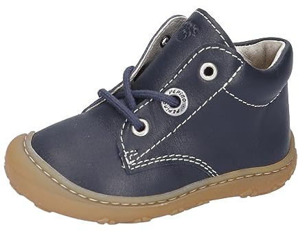 RICOSTA Mädchen und Jungen Stiefel Cory,Kinder Lauflernschuhe,WMS:Mittel,lose Einlage,schnürstiefel,Booties,Leder,Nautic (180),25 EU