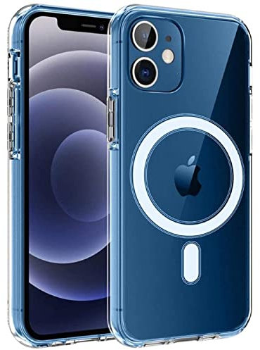 EKAM Magsafe compatible case for iPhone 11 [6.1 Inch] - MagSafe PC & TPU Clear Phone Case Built in Magnets and raised edges to protect the camera cover for iPhone 11