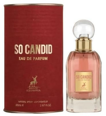 SO CANDID Eau de Parfum, 85 ml (Original), Eau de Parfum Woman Oud Oriental Musk, 85 ml. Hinweise: Gardenie, Honig, Patchouli.