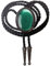 Himongoo Dark Green Jade BOLO Tie for Men Women Leather Rope Wedding Necklace Western Cowboy Necktie (Dark Green Jade)