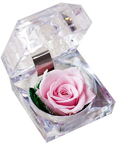 Preserved Rose in Glass Dome - Eternal Pink Rose Gift with Elegant Box & Ribbon for Valentine'S Day, Anniversaries, Weddings, Home Decor