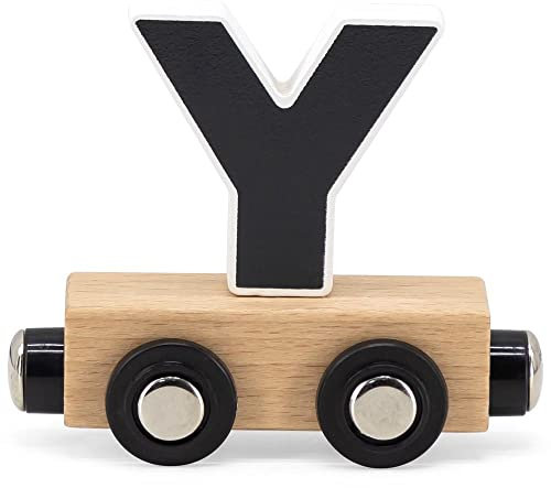 Elefantasie Buchstabenzug Namenszug Holzeisenbahn magnetisch Holzbuchstaben Wunschname zusammenstellen Y bunt