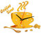 Fdit Acrylic Wall Clock, DIY Acrylic Wall Clock Modern Mute Coffee Time Clock Cup Shape Wall Sticker Hollow Numeral Clock for Office, Home, Bathroom, Kitchen, Bedroom (Golden)