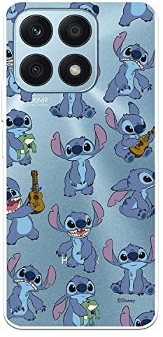 Schutzhülle für Huawei Honor X8A, offizielles Lilo & Stitch-Muster, transparent, zum Schutz Ihres Handys, flexible Silikonhülle mit offizieller Disney-Lizenz