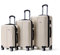 VERTICAL STUDIO 20 24 28 Koffer Reisekoffer 3er-Set Trolley Mehrteilig mit Ziffern Kofferschloss aus Kunststoff (ABS) Vier Rollen (Beige Visby)