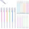 TECKI 30 Pezzi Stick Colorati - 6 Penna A Colla + 24 Ricariche di Ricambio, Ad Asciugatura Rapida, per Scrapbooking e Artigianato, Fotografica
