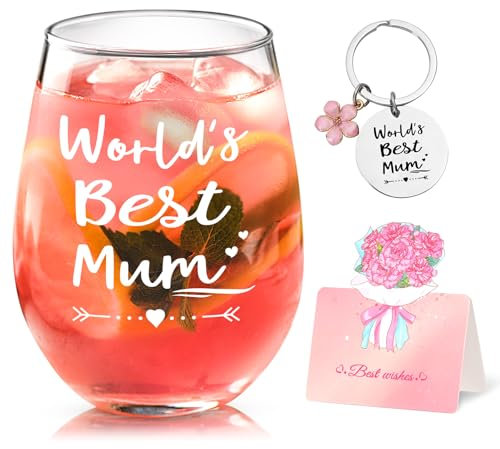 Joymaking Mum Glass - 17oz Wine Gift for Mothers Day