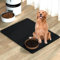 YQBFTC Tapis Absorbant Chien, 60X40CM Tapis pour Gamelle Chien, Coussin Lavable Antidérapant Tapis de Nourriture pour Chien pour éviter Que l'eau ou la Nourriture ne se renverse(Noir)