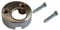 COPERCHIETTO CROMATO X SERRATURA COMPLETO DI RIBATTINI VESPA 50 125 APE TMP 50