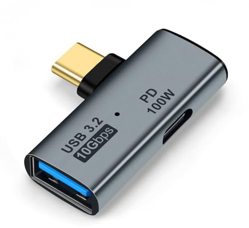 Seminer USB C OTG Adapter, Typ C 100W PD Ladegerät und USB 3.0 Splitter Ladegerät Kompatibel für iPhone 15 Pro Max, Google TV Chromecast 2020, MacBook, Samsung Galaxy S22/S23