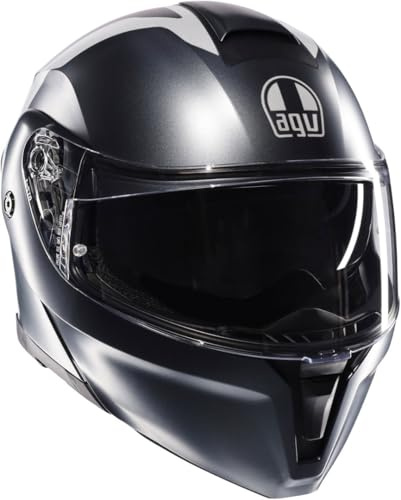 AGV Streetmodular Resia Klapphelm, grau matt/rot, M (57/58)