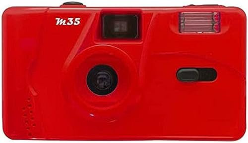 Disposable Camera,Retro 35Mm Disposable Film Camera Manual Fool Optical Camera Children's Gifts One Time Disposable Film Camera,Red