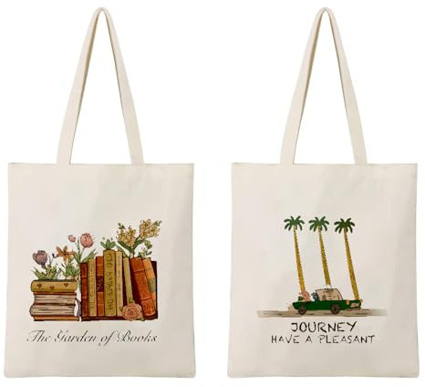 VireEyU 2 Borse in Lino Ispirate agli Album per Uso Quotidiano e Tempo Libero – Borsa da Shopping Riutilizzabile Retro per Fan dei Cantanti – Idea Regalo per Appassionati di Musica