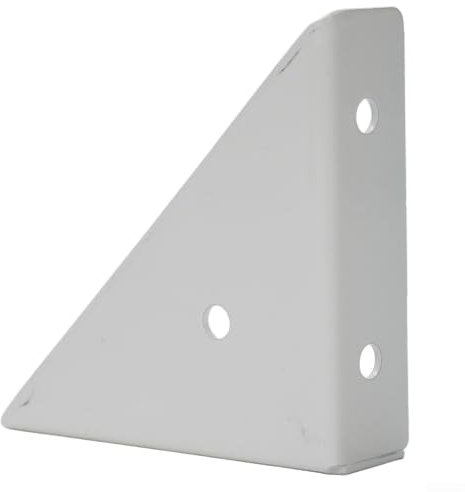 4 Stück Bett-Eckstütze, Regalhalterungen Typ dreieckige Halterung, schwere Eisenstahlstreben Verbindungsstütze für Schreibtisch-Bettkante (weiß)