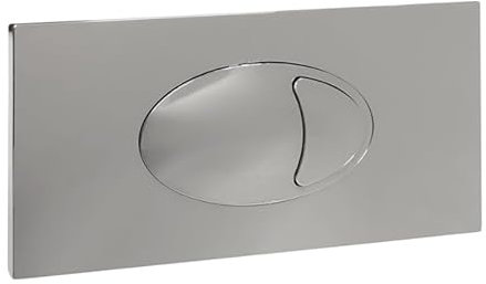 Chrome Cable Compatible Concealed Cistern Push Button Plate