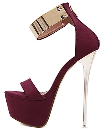 LIFKOME Sandali Donna Tacco e Suola Antiscivolo Sandali Estivi alla Moda Tacco Sottile per Spiaggia e Stagione Calda Facili da Indossare Togliere