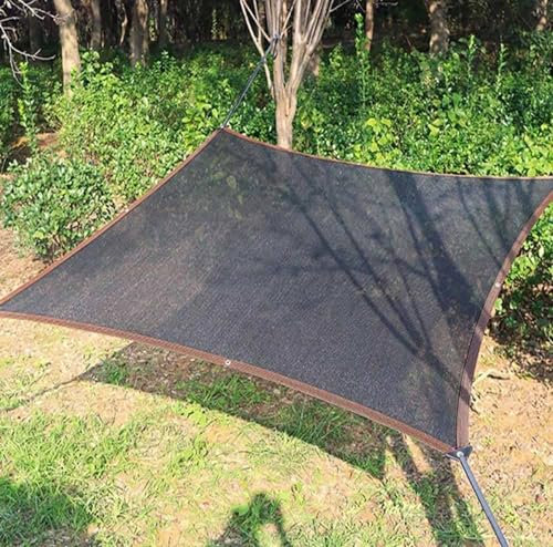AuMarndi Filet d'ombrage Blanc pour Serre Bache pour Pergola Voile d'ombrage 2x3m Bache pour Pergola Toile Ombrage Imperméable Toile pour Pergola,black-5x7m