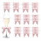 MORSUNBELA 50 Stück Geschenkschleifen Kleine Schleifen Geschenk Schleifen Geschenk Deko für Weihnachten Hochzeiten und Geschenkverpackungen Rosa