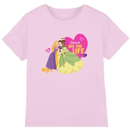 Disney Mädchen Princess Valentine's Day Friends are for Life Girls T-Shirt