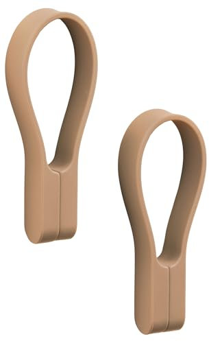 Zone Denmark Loop Handtuchklammern, Handtuchaufhänger, Magnetische Handtuchclips, Klammern/Clips für Handtücher und Geschirrtücher, 9 cm, 2 Stück, Mandarine (Orange)