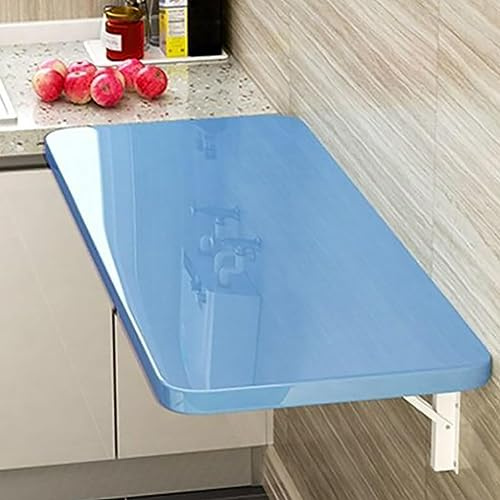 WESTWILD Scrivania per Computer con ripiano Ribaltabile a Parete per Ufficio Domestico, postazione di Lavoro, Tavolo sospeso Pieghevole con Piano da Pranzo a Scomparsa, scrivania Pieghevole salvaspaz