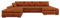 Mirjan24 Ecksofa Caro, Elegante U-Form Couch, Eckcouch mit Bettkasten und Schlaffunktion, Polsterecke, Couchgarnitur, Bettsofa für Wohnzimmer Wohnlandschaft (Clara 215.02)