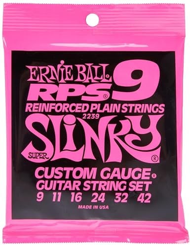 Ernie Ball, Super Slinky RPS Nickel Wound, Corde per chitarra elettrica, diametro 9-42