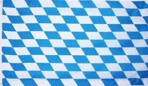 FRIP –Versand Riesen XXL Bayern Fahne mit Rauten Flagge Gr. 3 x 5m mit Schlaufen Oktoberfest
