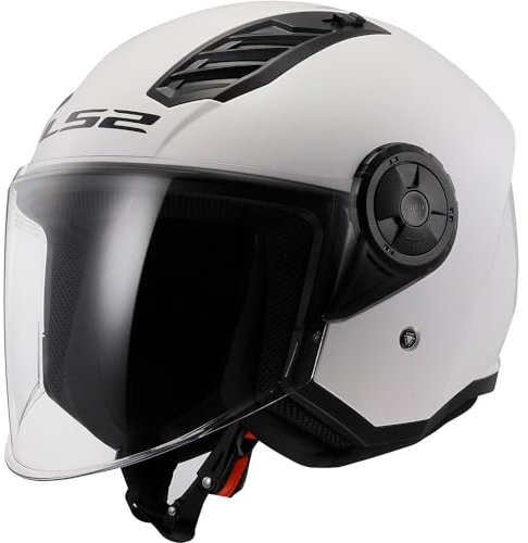 LS2, Casco Moto Jet AIRFLOW SOLID White, XXL