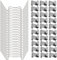 Merriway BH05781 Verglasungsclip pro Edelstahl Z-Lap und W-Type Gewächshaus-Verglasungsclips – je 50 Stück, weiß