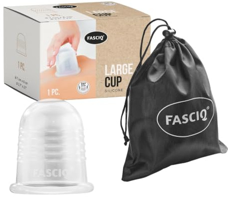 Fasciq | Silikoncup - 1 groß cup |Gegen Anti- Cellulite und Anti-Aging Schröpftherapie, massages|Hoch qualitative Silikon Cups | Cups und Faszien mindern Schmerzen und behandeln Cellulite