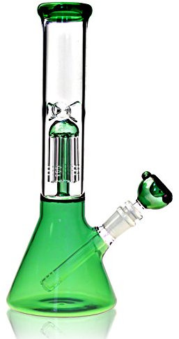 Bong Water Glass Bong Oil Rigs Straight Hieght 30cm and14.5mm/14.4mm Filter Branches Honeycomb Bong Bowl Accessories Hookahs Honeycomb Branch Cheap Bong“Nicotine Free”