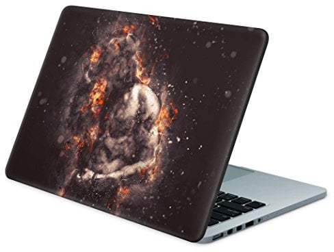 Skins4u Laptop Aufkleber Universal Skin Netbook Sticker für bis zu 15,6 Displays in 38,1x26,7cm - Man on Fire