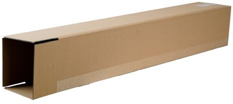 Teleskopverpackungen rechteckig, Versandhülse, Wellpappe, Braun, 1-wellig, 1.2 b, Außenteil 160 x 160 x 1112 mm (Innenmaß Breite x Höhe x Länge), 1 Stück
