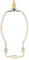 Uonlytech 6 Zoll Lampe Harp Shades Legierung Horn Lampe Frame Lampenschirm Halterung mit Sattel für diy Handwerk Tisch Stehlampen