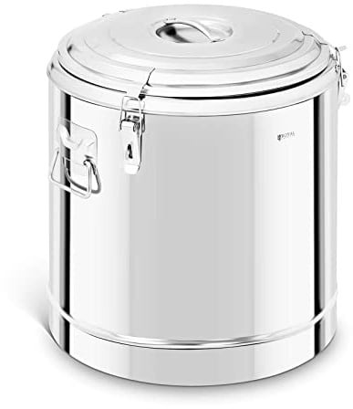 Royal Catering RCTP-50E Isolierbehälter Edelstahl 50 L Isolier-Transportbehälter für Essen Isolierbox Gastro Warmhaltebehälter für Speisen Isolierbox