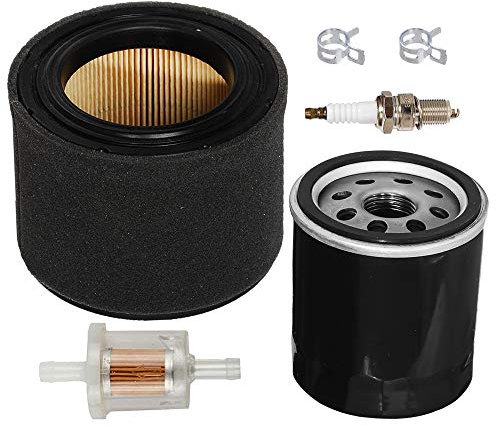 Carkio Luftfilter Vorreiniger Combo Öl Kraftstofffilter Zündkerze Tune Up Kit für Kawasaki FJ180V 11029-0019 11029-0032 49065-2057 49065-2078 Rasenmäher