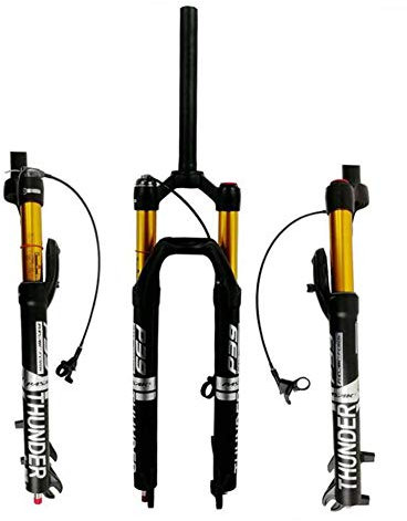 Forcella Anteriore Forcella di Sospensione MTB 27,5 29 Pollici Lega di Magnesio Lega di Alluminio Controllo Filo 1-1/8 '' Corsa 120MM (Regolazione Tartaruga E Coniglio),Silver-26/27.5in