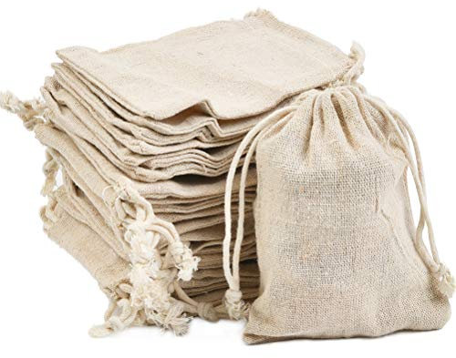 DODUOS 30 Stück Leinenbeutel mit Kordelzug 10 * 12 cm Jutebeutel Leinen Stoffbeutel Schmuckbeutel Geschenksäckchen, kleine Jutesäckchen zum Befüllen für Schmuck, Hochzeit, Party, Feiern, Weihnachten