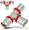 Pressfitting T-Stück PEX 25 x 25 x 25 mm U Profil für Aluverbundrohr Mehrschichtverbundrohr Verbundrohr Mit Dichtungsringe Oring | Heizungs- Sanitär- Trinkwasserinstallation | 10 Bar