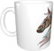 Keramiktasse Cupid Arrow Love Horse Print Tasse Große Kaffeetasse geeignet für Küche Restaurant Büro Café 330ml