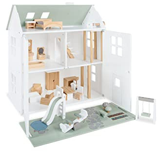 Pinolino Kinderträume Puppenhaus mit Garten „Femke”