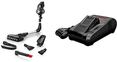 Bosch Elettrodomestici Bosch Unlimited Serie 7, Scopa Elettrica Senza Fili, Batteria Ricaricabile 3,0 Ah, Flex Tube, Aspirapolvere Portatile, BCS711A BHZUC18N, Caricabatterie rapido, Nero