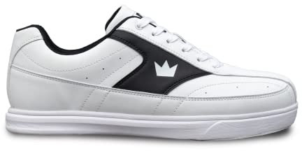 Brunswick Men's Modern Bowling Shoes, White/Black, 9