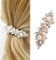 Wendalern Pinces à cheveux en cristal de mariage Pinces à cheveux en perles vintage Barrette à cheveux en strass Barrette à cheveux perles de cristal doré Accessoires pour cheveux pour femmes filles