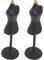 Gadpiparty 2stücke Mini Puppenständer Teiliges Mannequin Für Puppenmode Schwarzer Kleiderhalter Für Puppenhaus Zubehör Zum Ausstellen Von Puppenkleidung Und Kreativen Projekten