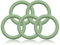 Ganzoo O-Ring Metall für Hunde-Leine, 20mm Innen-Durchmesser, 5 Stück, Zinkring mit Silikon-Beschichtung, nicht rostend, Rund-Ringe für Paracord 550 Halsband, Handtasche, Metallring, Farbe Pastellgrün